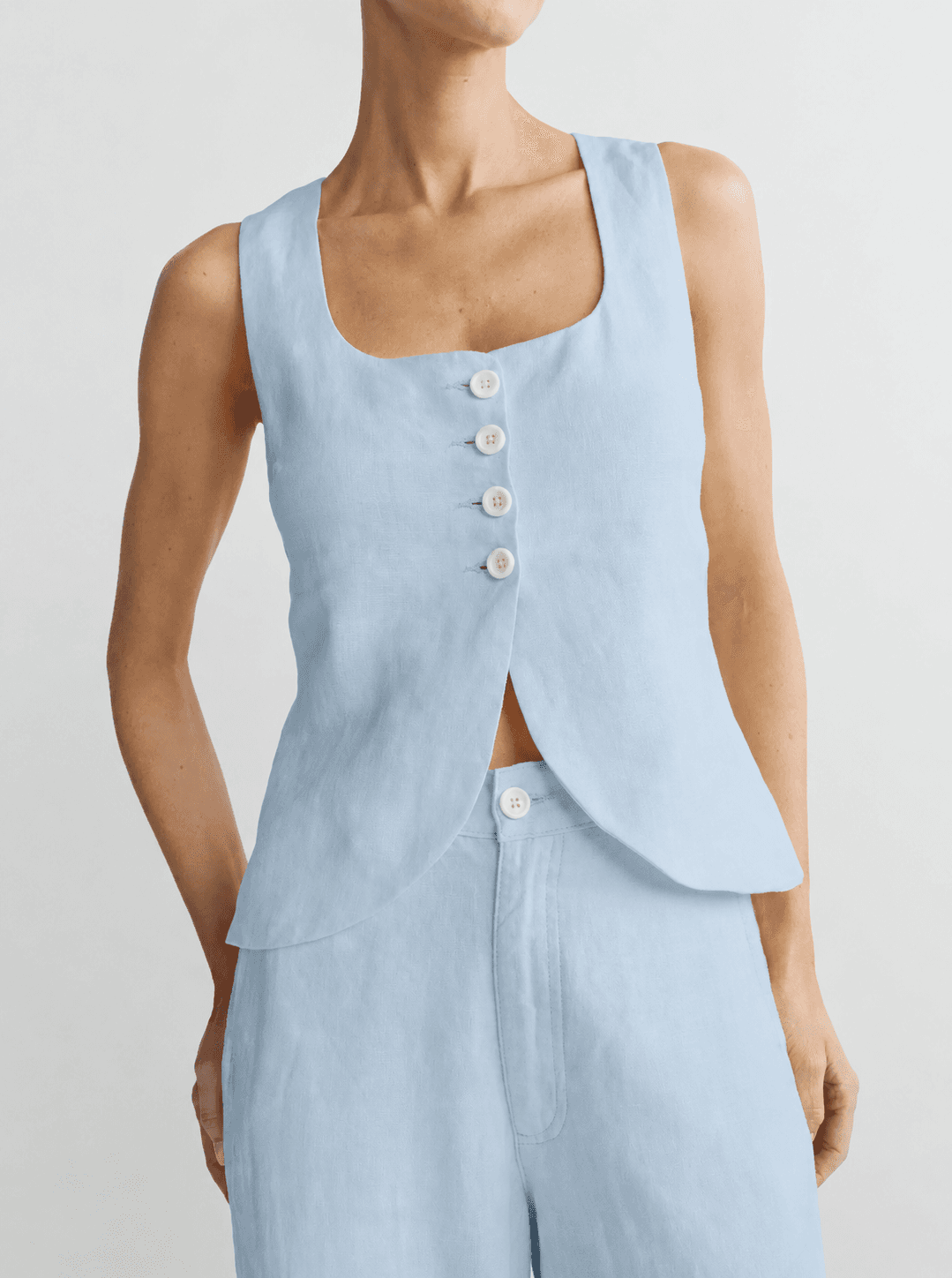 LUXLUNE SS Collection, fiber-dyed light denim by ADM